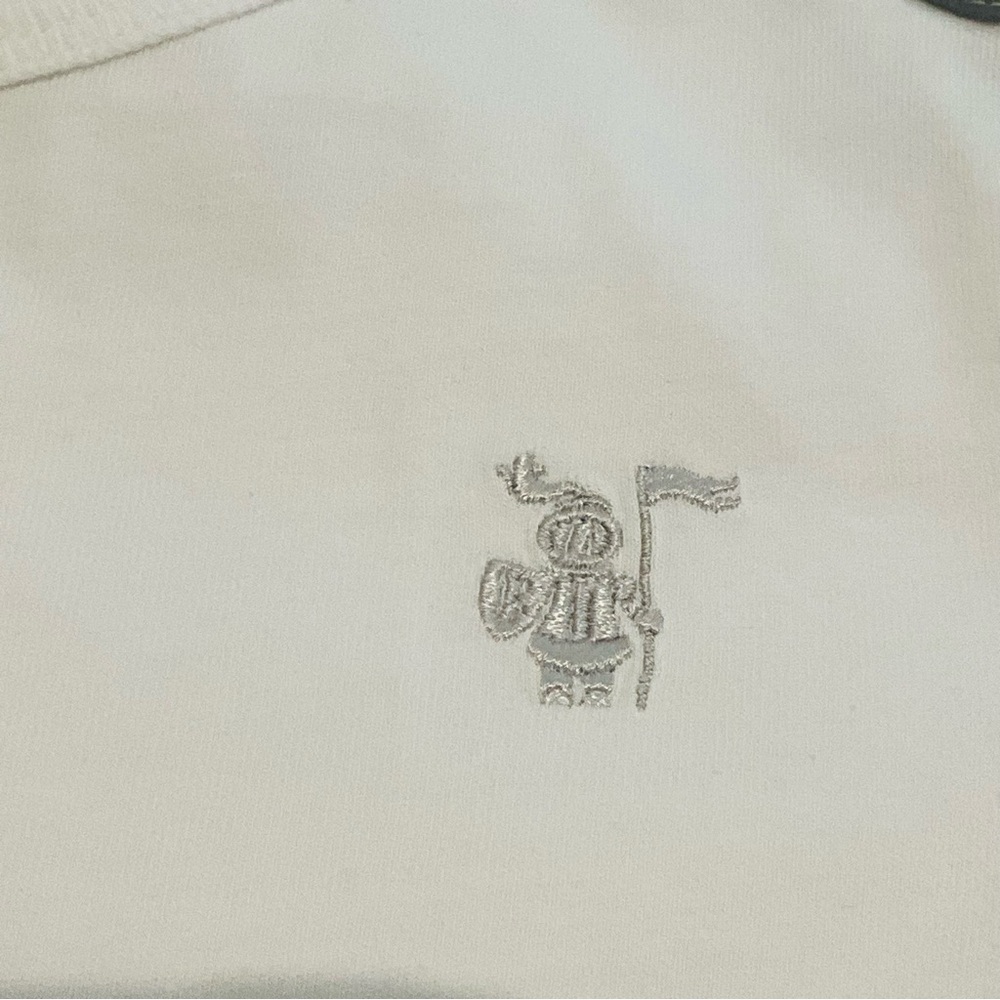 BURBERRY WHITE SHORT SLEEVES W/CHECK SHOULDER PANELS. - Picture 2 of 7